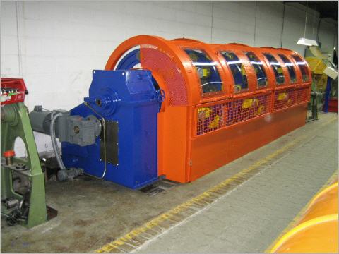 Verseilmaschine nach der Überholung